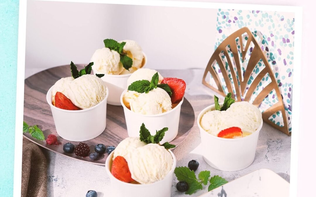 MATICAN Paper Ice Cream Cups – 100-Count 9-Oz Disposable Dessert Bowls for Hot or Cold Food, 9-Ounce Party Supplies Treat Cups for Sundae, Frozen Yogurt, Soup, White Manufacturer & Supplier