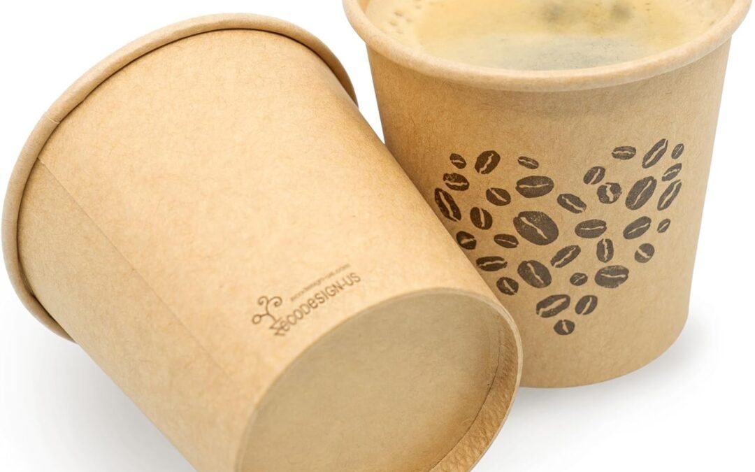 200 Pack Disposable Coffee Cups – 4 Oz Espresso – Kraft Unbleached Paper Compostable Cups for Home Office or Party Manufacturer & Supplier