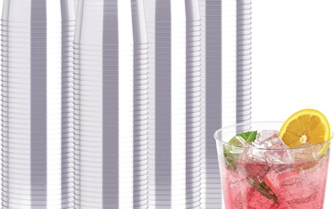 300 Pack Clear Plastic Cups 10 OZ Disposable Heavy-duty Hard Drinking Cups for Christmas, Wedding, Home, Dinner and other Events Manufacturer & Supplier
