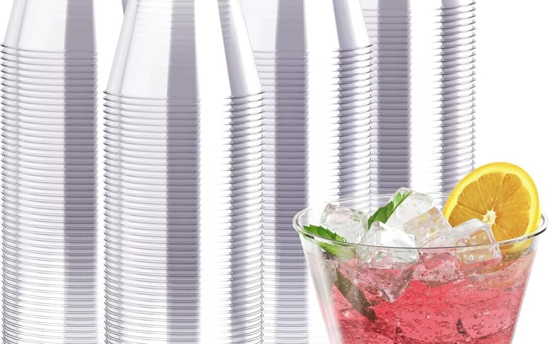300 Pack Clear Plastic Cups 9 OZ Disposable Heavy-duty Drinking Cups for Christmas, Wedding, Home and Events Manufacturer & Supplier