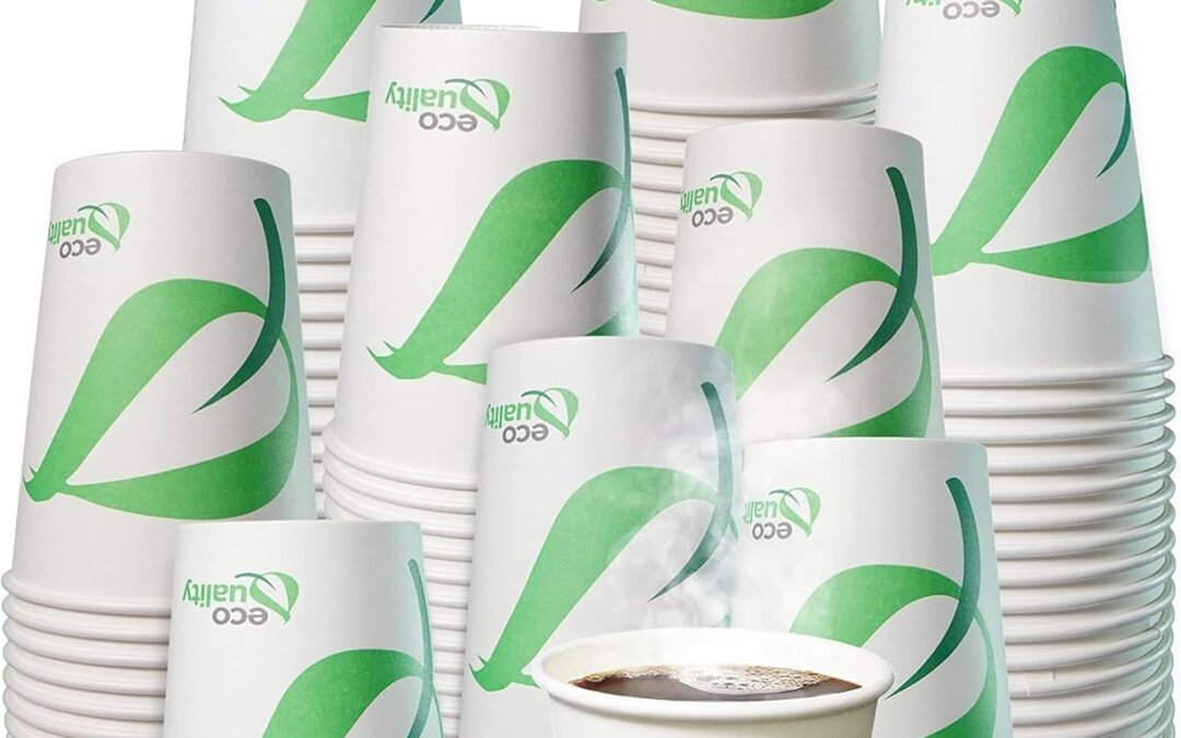 8 oz Compostable Paper Cups – Biodegradable Disposable White Paper Coffee Cups PLA Lined – Eco-friendly Hot and Cold Drinking Cups for Travel, Picnic, Party and Events (200) Manufacturer & Supplier