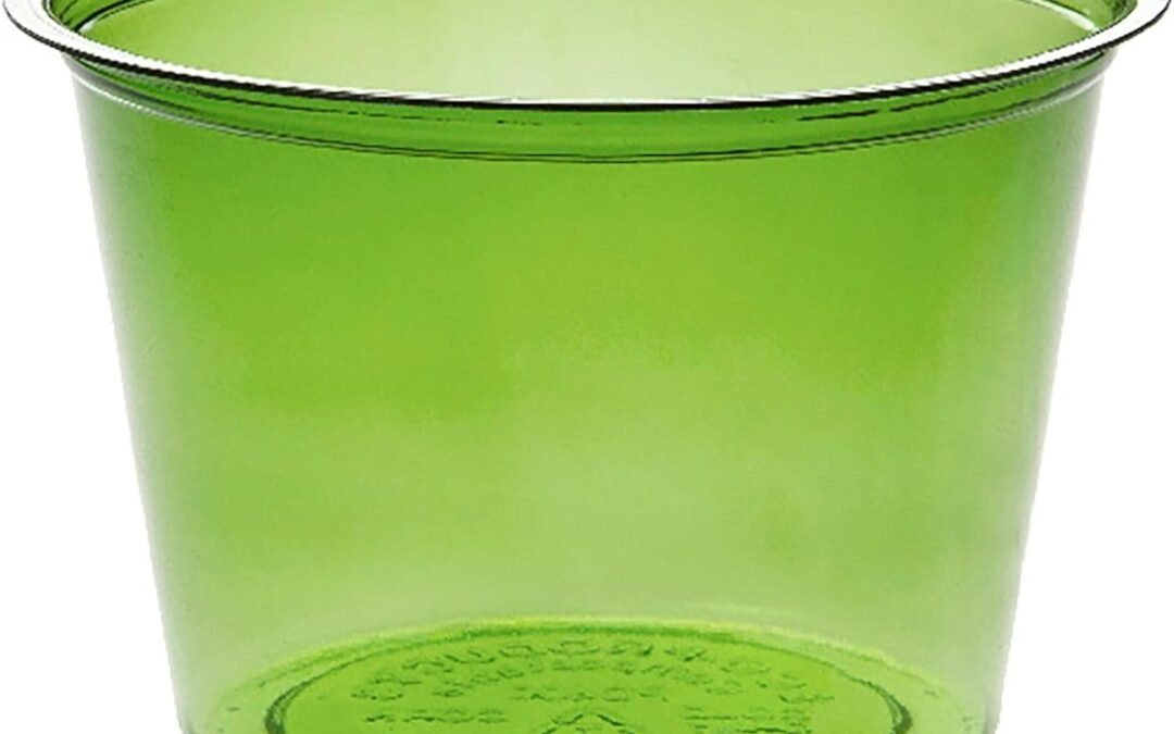 ECO PRODUCTS Compostable 4oz Portion Cups, Case of 2000, Clear Green Renewable Plant-Based PLA Plastic, Veridian Cold Food Containers, Lid Sold Separately, Disposable, ASTM Compliant, BPI-Certified Manufacturer & Supplier
