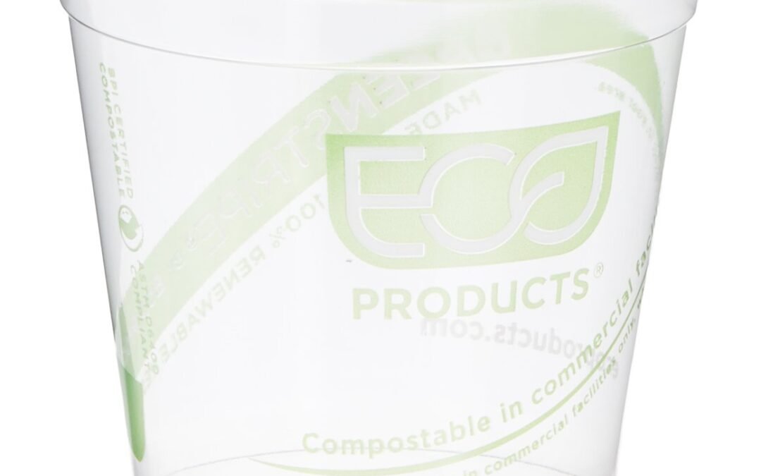 Eco-Products ECOEPCC12GSPK GreenStripe Cold Cups, Compostable Plastic PLA (Pack of 50) Manufacturer & Supplier