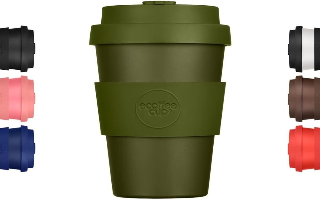 Ecoffee Cup 6oz (180ml) Reusable Coffee Cup – PLA Plant-Based Travel Mug with Silicone Lid, Melamine Free & Dishwasher Safe – Oberon Manufacturer & Supplier