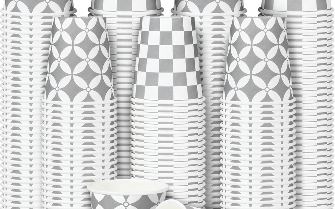 Factory Wholesale 300 Pack 5 oz Paper Cups, 5oz Bathroom Paper Cups Disposable, Small Mouthwash Cup for Kitchen, Party, Daily Use