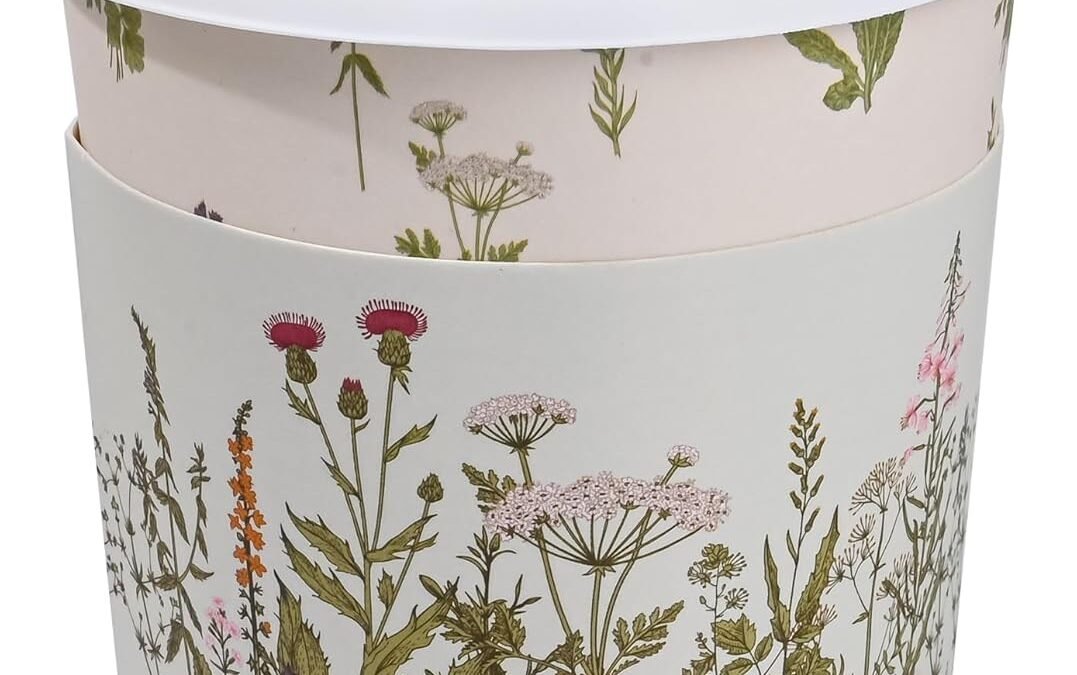 Factory Wholesale 50Pcs Floral Disposable Coffee Cups with Lids and Sleeves Vintage Botanical Herb 8oz To Go Party Paper Drinking Cup for Birthday Weddings Bridal Shower Tea Party Supplies
