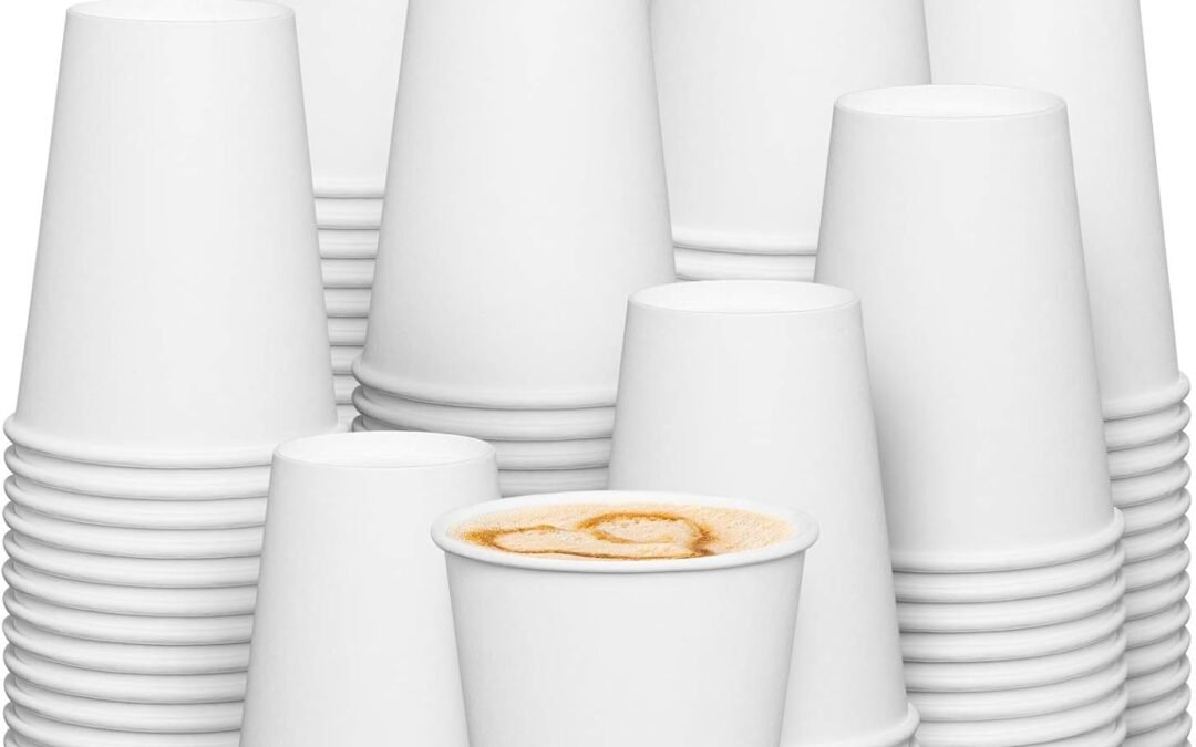 Factory Wholesale GUSTO [12 oz. – 300 Count Disposable White Paper Cups, Hot Coffee Cups – Eco-Friendly Hot Cups – formerly Comfy Package