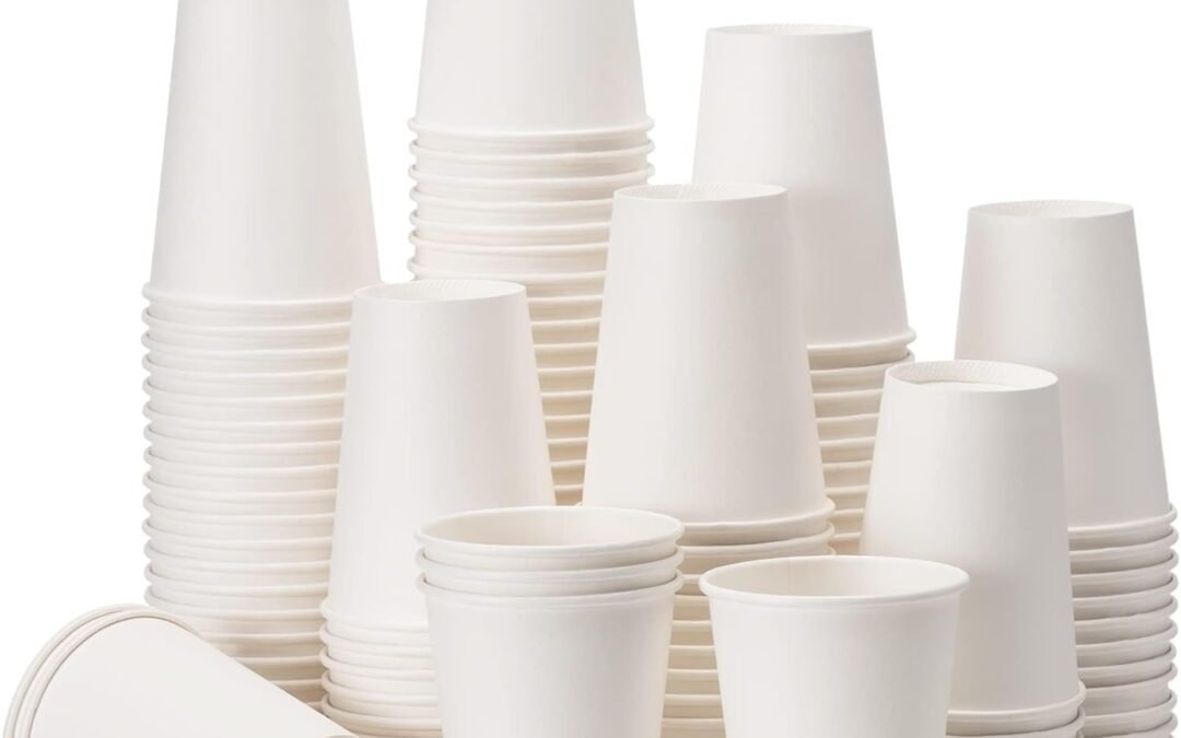 Factory Wholesale RACETOP Paper Coffee Cups 12 oz 300 pack, Paper Cups Disposable, Hot Coffee Cups, Ideal for Coffee, Hot Drinks