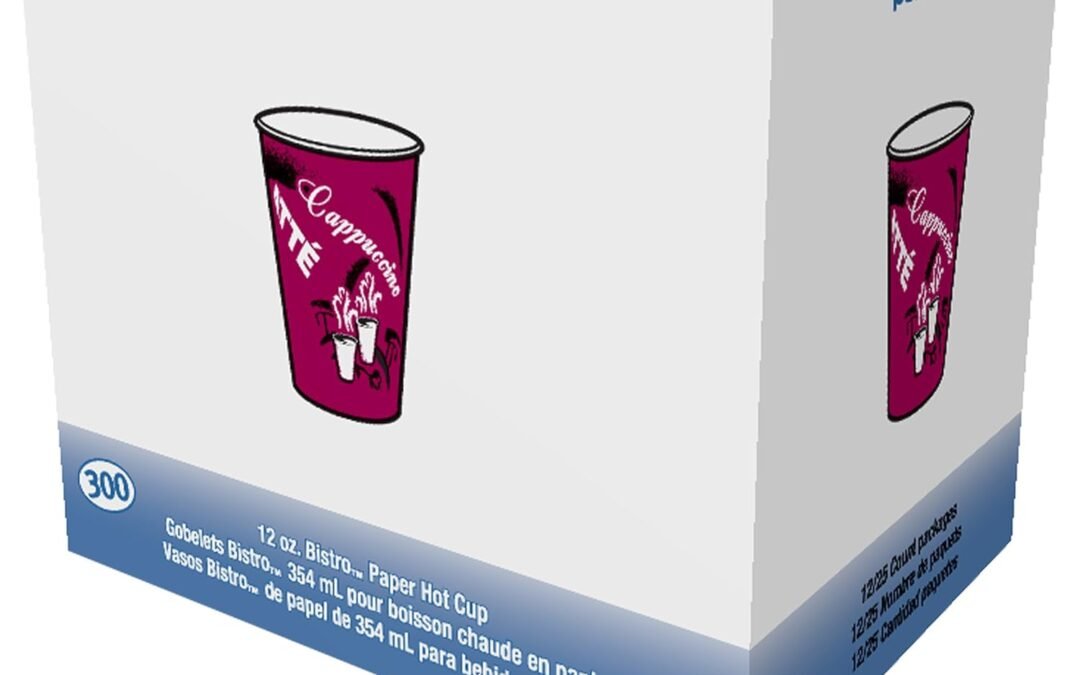 Factory Wholesale Solo OF12BI-0041 12 oz Bistro SSP Paper Hot Cup (Case of 300)