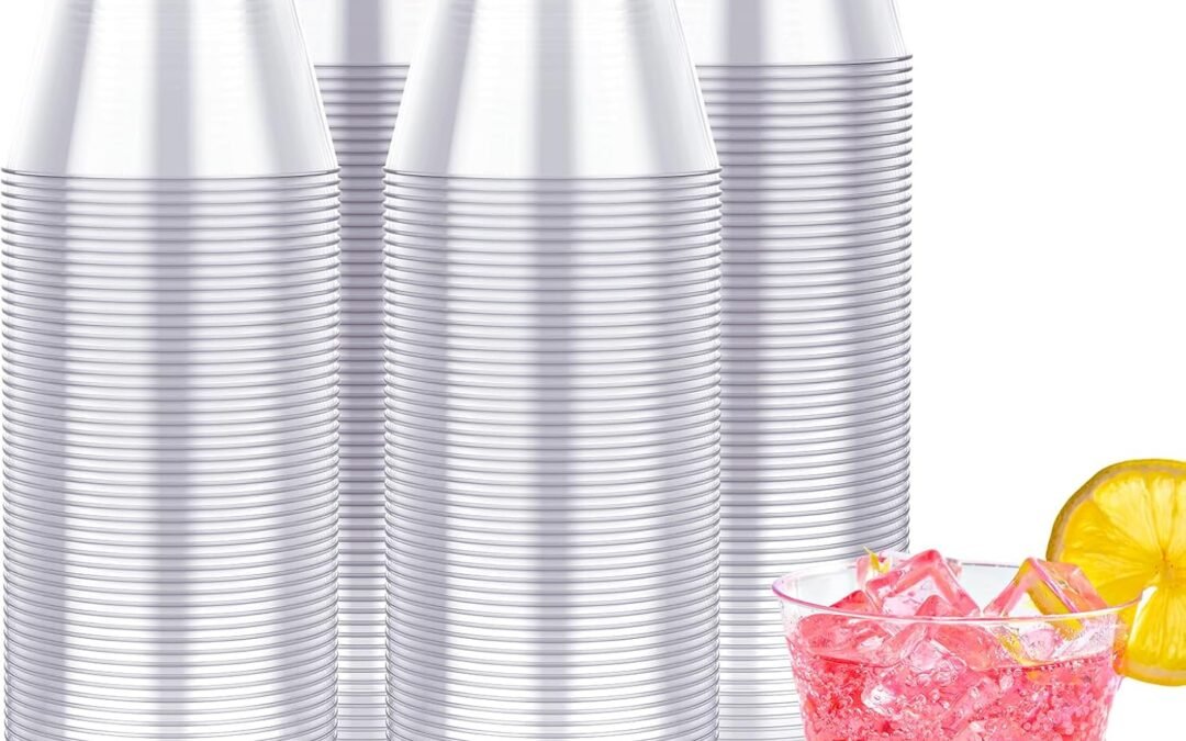 JOLLY CHEF 200 Pack 10 OZ Clear Disposable Plastic Cups,Heavy Duty Clear Plastic Cups Tumblers for Wedding,Thanksgiving, Christmas Halloween Party Manufacturer & Supplier