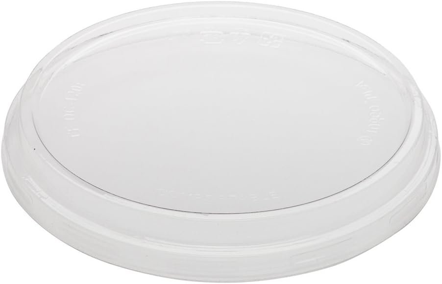 LIDS ONLY: Basic Nature To Go Container Lids, 50 Plastic Condiment Cup Lids – Pair With Deli Containers, Flat Lids, Clear PLA Plastic Portion Cup Lids, For Takeaway Orders – Restaurantware Manufacturer & Supplier