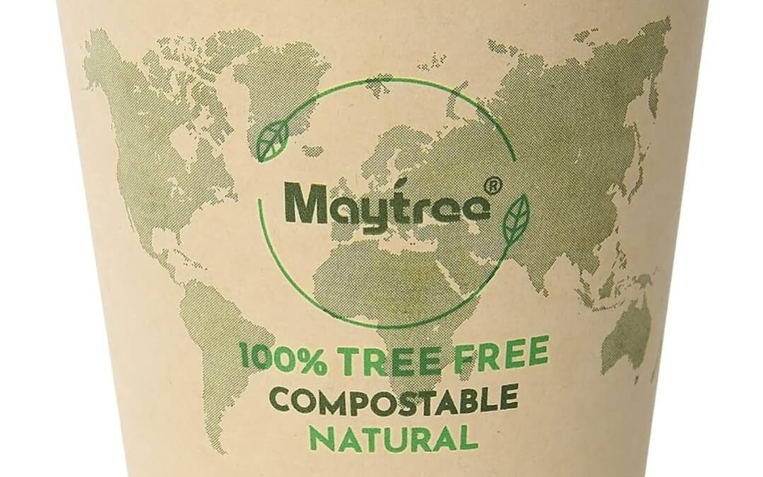 MayTree Disposable Paper Hot Coffee Cups 12 oz, Compostable & Biodegradable Bamboo Paper Cups for To Go & Ice Coffee, Water, Tea, Espresso, Chocolate, 150 Pack Manufacturer & Supplier