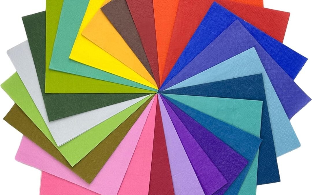 OEM 240 Count Dinner disposable Napkins Paper 24 colors Napkin for Cocktail Birthday, Wedding, Party, Lunch, Dessert Napkins(5 * 5inch) Wholesale Manufacturer