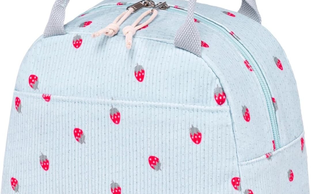 OEM Bluboon Lunch Bag for Women Men Cute Corduroy Lunch Tote Bags Reusable Insulated Lunch Box Large Capacity Reusable Insulated Cooler for Work Picnic or Travel Wholesale Manufacturer