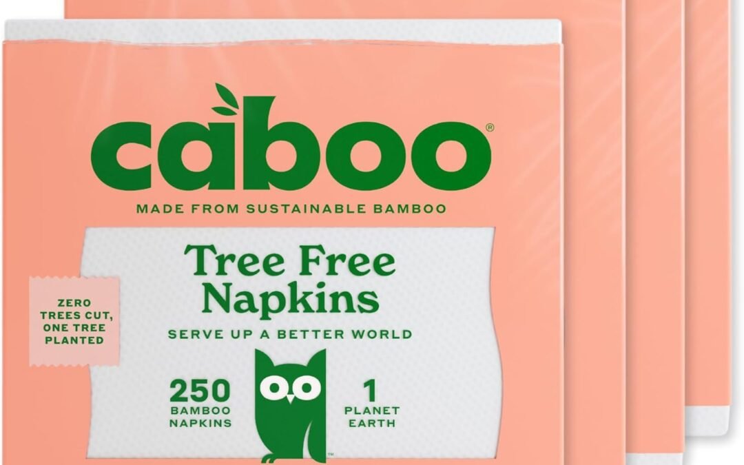 OEM Caboo Tree Free Napkins, 4 Packs of 250, 1000 Total Napkins, Sustainable & Disposable Kitchen Napkin Wholesale Manufacturer