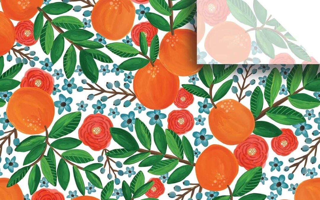 OEM Colors of Rainbow – Orange Grove – 12 Sheets, 20 inch X 29 inch – Italian Print Tissue Paper for Decoupage Gift Basket Gift Bag Party Crafts (Orange Grove) Wholesale Manufacturer