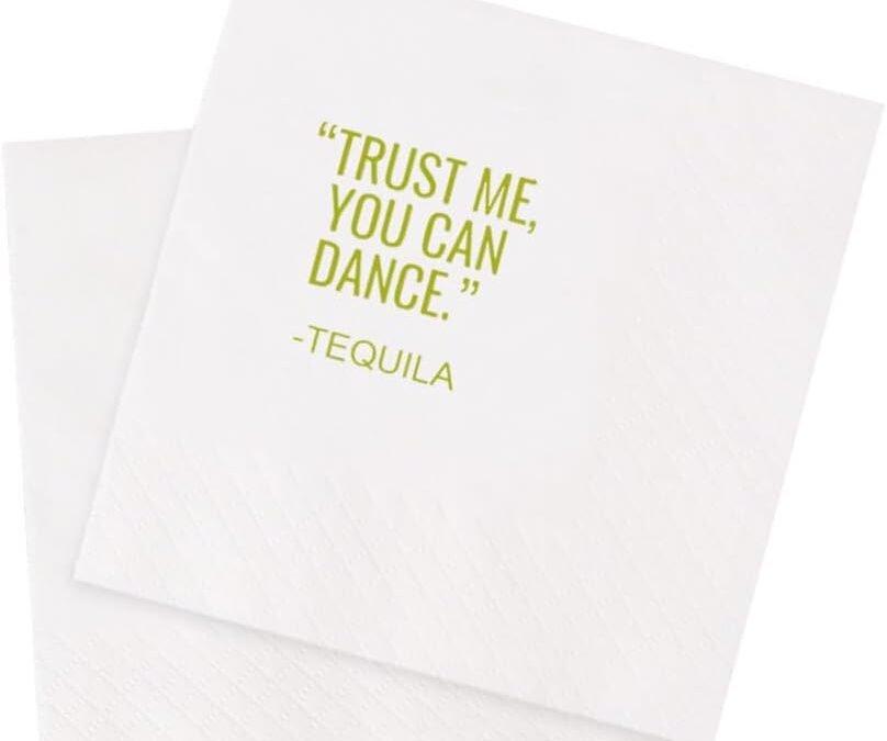 OEM Funny Cocktail Napkins 100Pcs Trust Me You Can Dance Tequila Paper Disposable Party Napkins For Bachelorette Bridal Shower Birthday New Year’s Eve Girls’ Night Party 5 x 5 2-ply (Tequila) Wholesale Manufacturer
