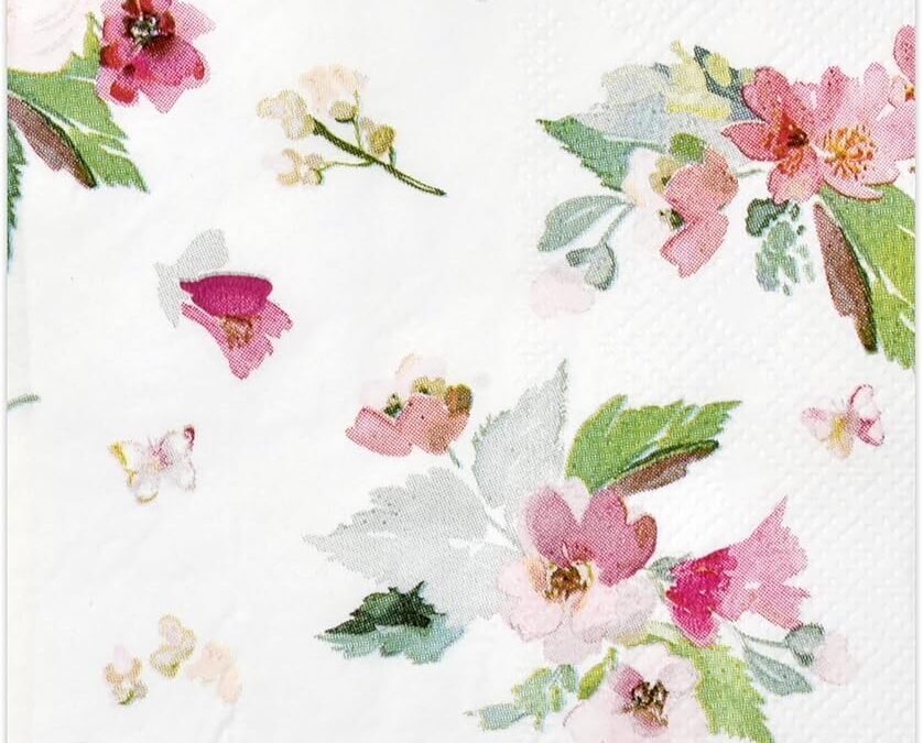 OEM Gift Boutique 100 Count Watercolor Floral Guest Napkins Disposable Paper Flower Dinner Hand Napkin for Summer Spring Birthday Party Supplies Decor Wholesale Manufacturer