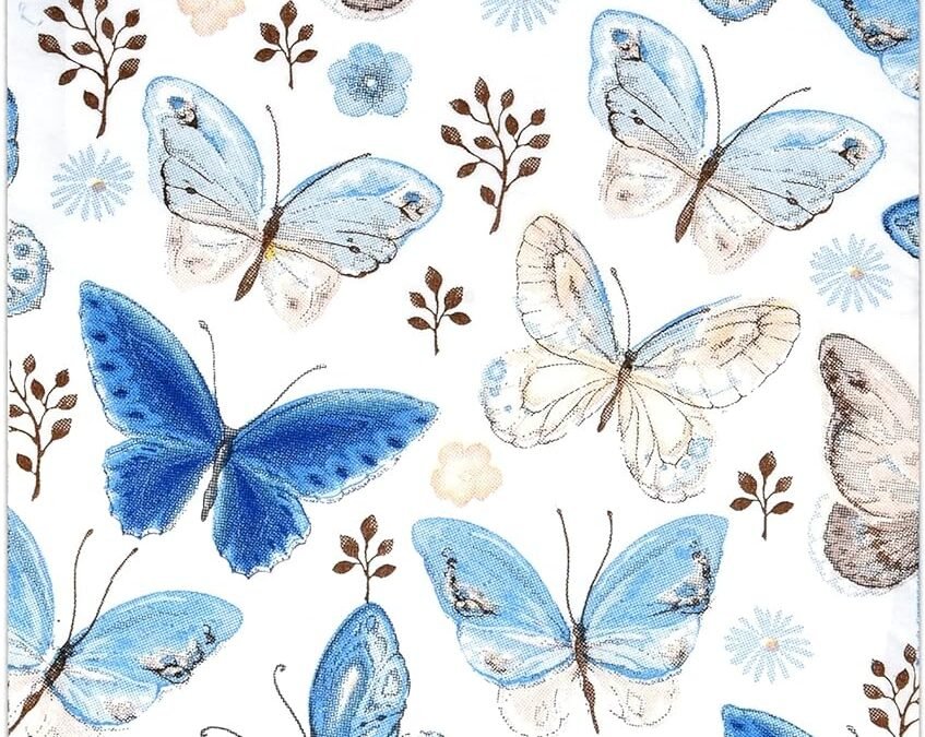 OEM Gift Boutique 100 Vintage Butterfly Guest Napkins 3 Ply Disposable Paper Pack Spring Butterflies & Flowers Dinner Hand Napkin for Bathroom Wedding Birthday Party Bridal & Baby Shower Decorative Towels Wholesale Manufacturer