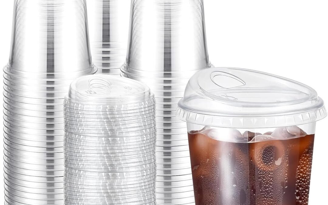 OEM ODM Baderke 100 Pcs Plastic Coffee Cups with Sip Lids Clear Plastic Cups with Lids Strawless Disposable Crystal Mugs for Iced Coffee Smoothie Cold Beverage Juice Shakes Party Catering Supplies(12 oz) Supplier