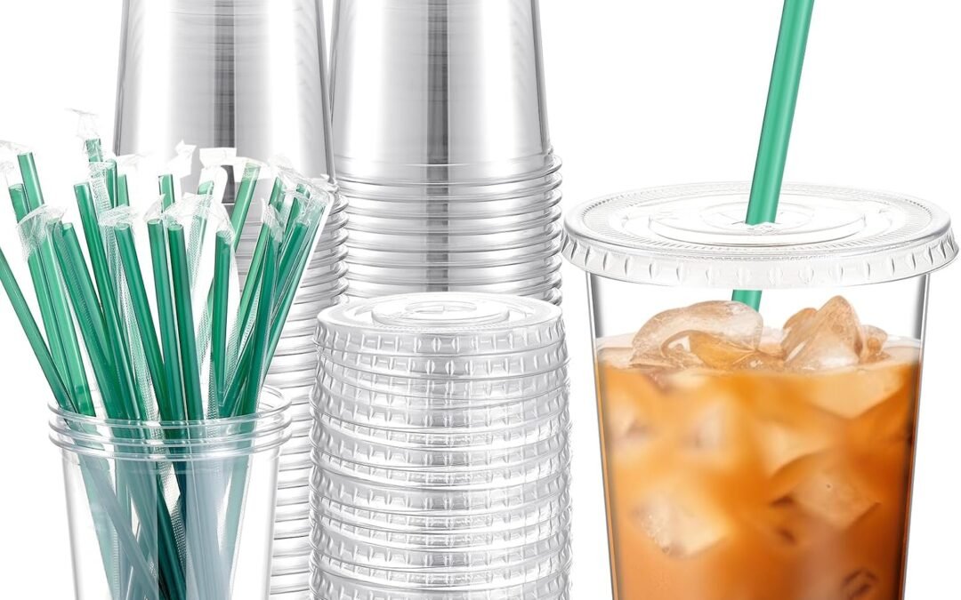 OEM ODM Baderke 50 Sets Clear Plastic Cups with Lids and Straws Disposable Plastic Iced Coffee Cups for Cold Beverage Juice Smoothie Coffee Shops and Party Catering(16 oz) Supplier