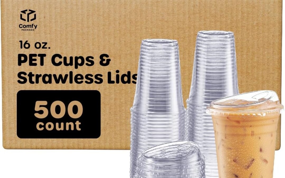 OEM ODM Comfy Package [16 oz. – Case of 500 Crystal Clear Plastic Cups With Strawless Sip-Lids Supplier