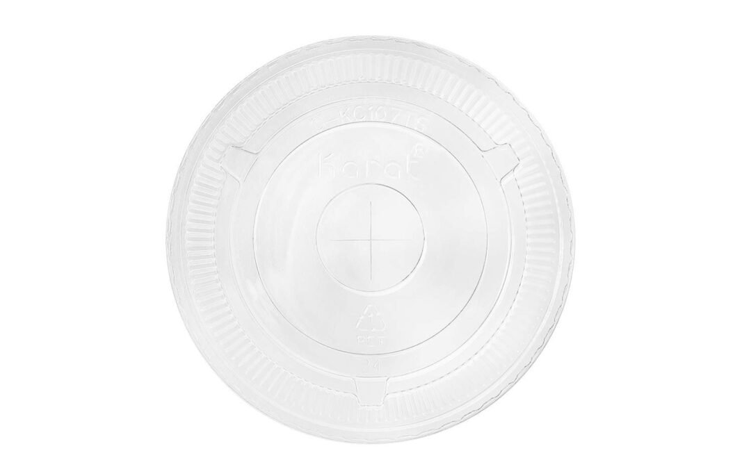 OEM ODM Karat C-KC107TS 32 oz 107mm PET Flat Lids (Case of 500) Supplier