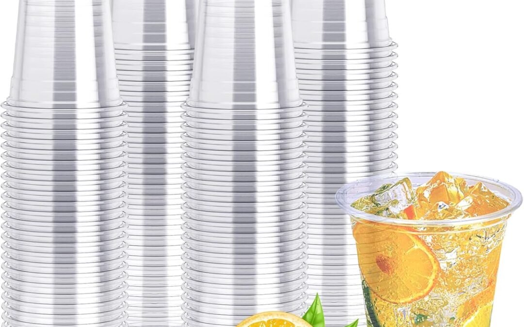 OEM ODM Lilymicky 200 Pack 10 oz Clear Plastic Cups, PET Disposable Drinking Cups Perfect for Birthday Parties, Ceremonies, Events Supplier