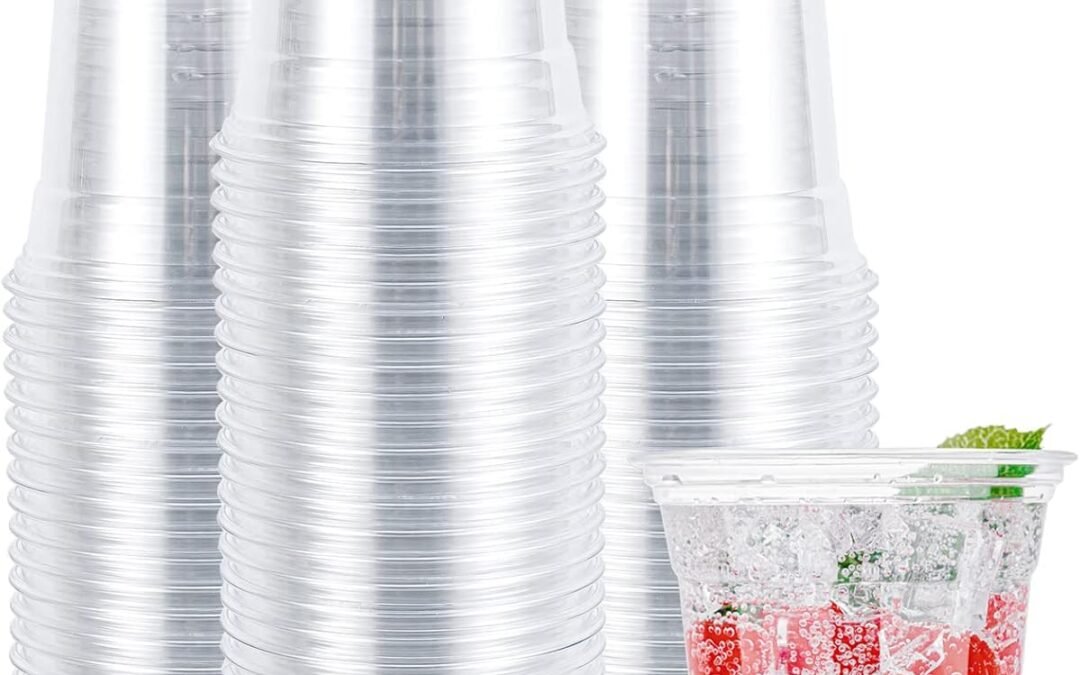 OEM ODM Lullaby 200PCS Disposable Clear Cups, 12oz Crystal Clear Plastic Cups Bulk, PET Drinking Cup for Water, Juice, Soda, Ice Coffee, Ideal for Party, Wedding and Daily Use Supplier