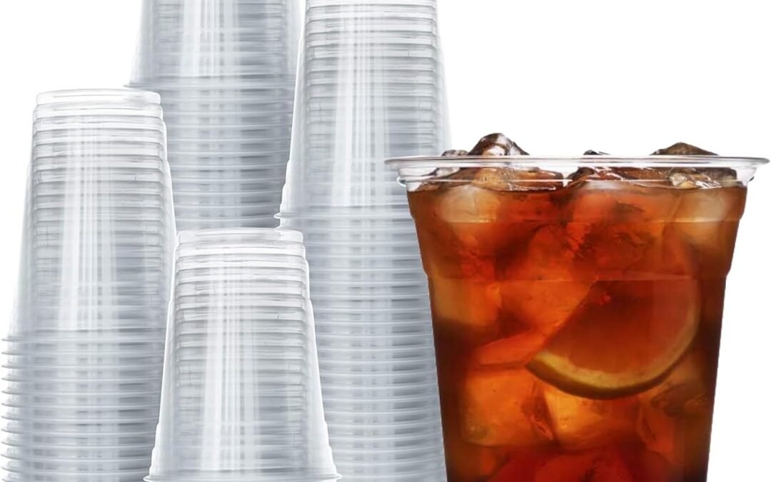 OEM ODM Prestee 200 Pack 16 oz Clear Plastic Cups – PET Plastic Cup Set for Weddings and Parties – Durable Disposable Cups for Drinks, Water, Beer and Cocktails – Clear and Crisp Party Glasses in Bulk Supplier