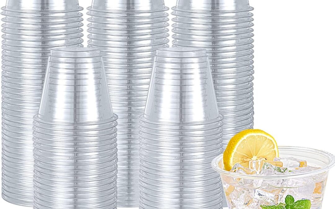 OEM ODM Turbo Bee 300 Pack 9oz Clear Plastic Cups,Disposable Crystal Drinking Cups,PET Plastic Party Cups for Wine,Juice,Iced Coffee and Cold Drinks Supplier