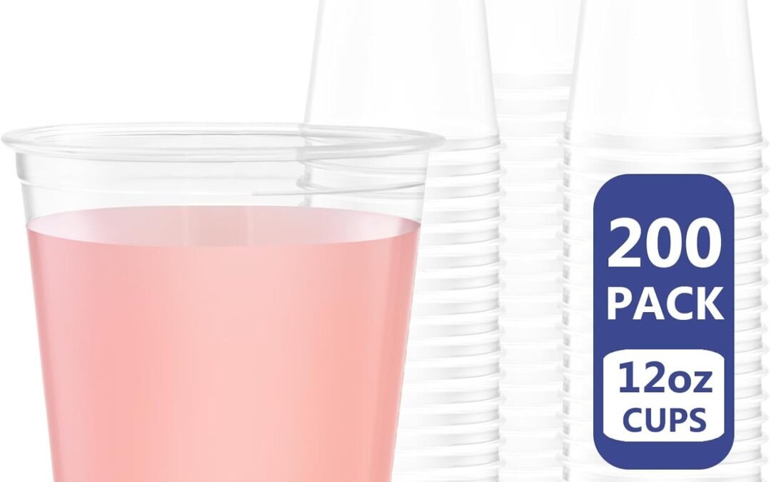 OEM ODM WELLIFE 12 oz Clear Plastic Cups, 200 Pcs Disposable Wine Glasses Stemless Cocktail Punch Cups for Cold Drinking Party Supplies, Father’s Day Weddings Birthdays Supplier