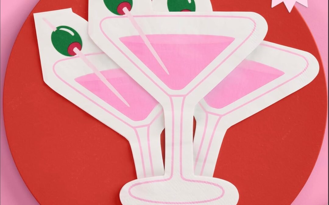 OEM xo, Fetti Dirty Martini Napkins – 3-ply, 25 pcs | Casino Bachelorette Decoration, Vegas Birthday Party Tablescape, Poker Night Dinner Setting, Cocktail Bach Decor Wholesale Manufacturer