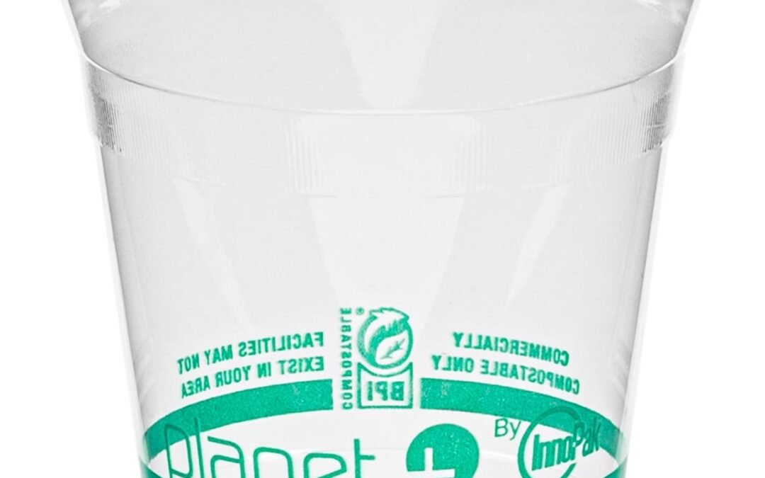 Planet+ 100% Compostable PLA Clear Cold Cup, 12-Ounce, (Pack of 1000) Manufacturer & Supplier