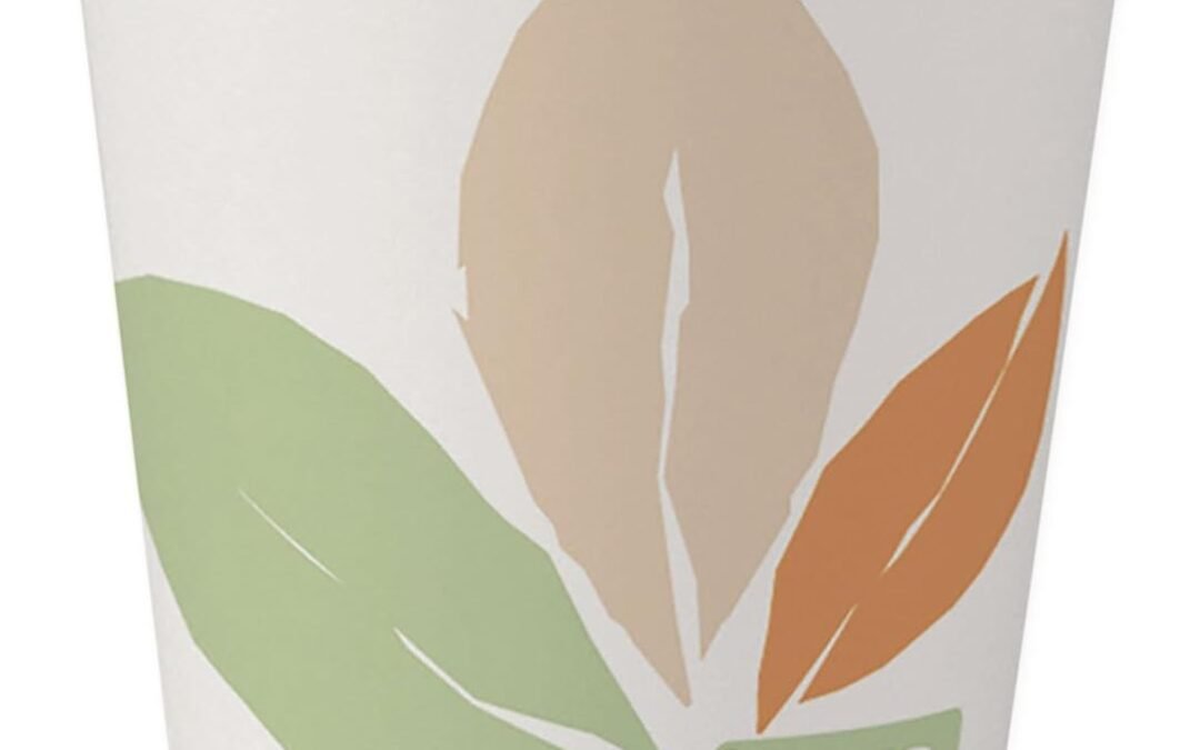 SOLO Bare Eco-Forward PLA Paper Hot Cups, 8 oz, Leaf Design, 50 Cups (SCC378PLABBPK) Manufacturer & Supplier