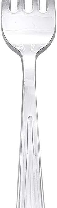 Trusted Supplier Party Essentials 50Count Hard Plastic Forks, Shiny Silver at Factory Price