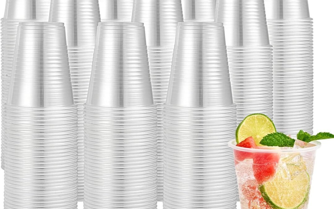 Turbo Bee 1000 Pack 12oz Plastic Cups,Disposable Clear Drinking Cups,Hot and Cold Drink Container for Water, Juice, Soda,Coffee Manufacturer & Supplier