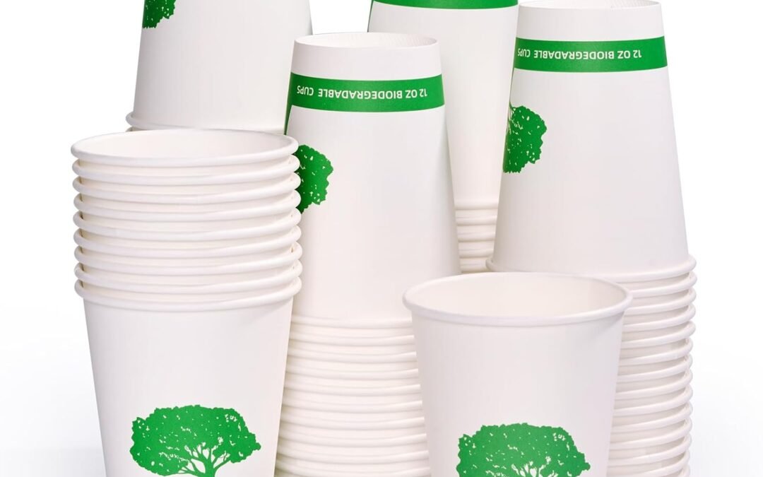 Vplus 270 Pack Compostable Paper Cups, 12 oz Biodegradable Disposable Paper Coffee Cups, Eco-friendly Hot Drinking Cups for Party, Picnic,Travel,and Events Manufacturer & Supplier