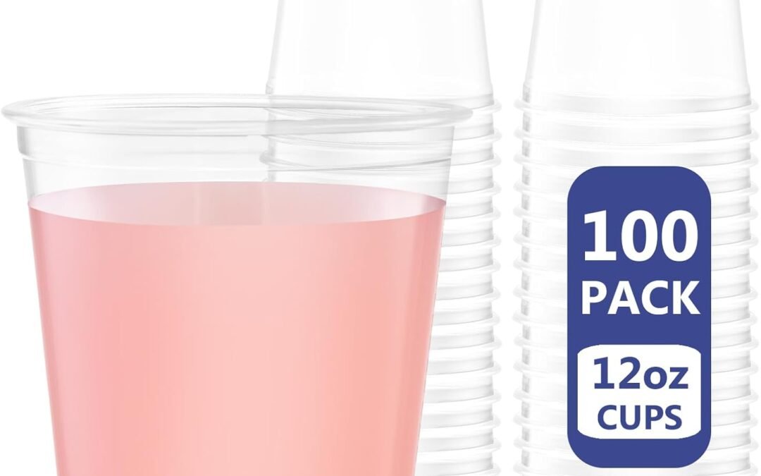 WELLIFE 12 oz Clear Plastic Cups, 100 Pcs Disposable Wine Glasses Stemless Cocktail Punch Cups for Cold Drinking Party Supplies, Easter, Father’s Day Manufacturer & Supplier