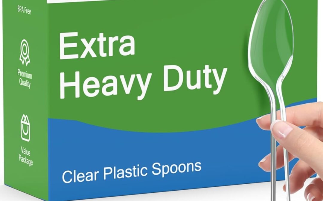 Wholesale 100 Count Clear Plastic Spoons Disposable, BPA-Free, Heat Resistant, Solid and Durable Disposable Spoons Heavy Duty Bulk, Premium Spoons plastic disposable for Party Supply Manufacturer