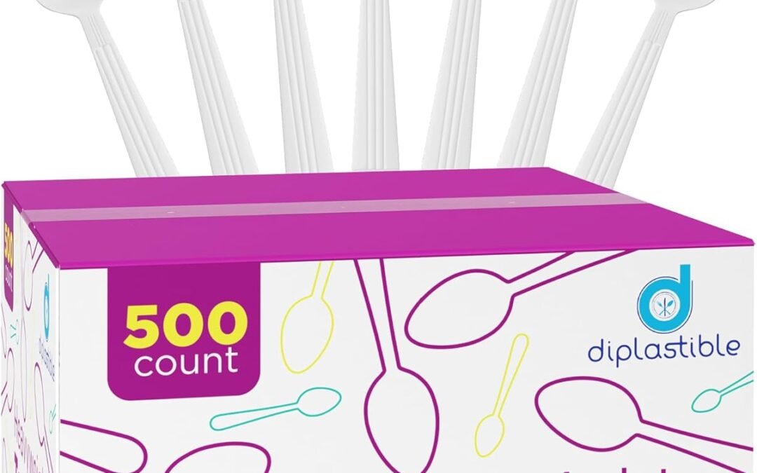 Wholesale 500 Count – Heavyweight Disposable White Plastic Tea Spoons | Dessert Spoons Plastic | Great for Celebrations, Parties, Travels, Events, and Everyday Use Manufacturer
