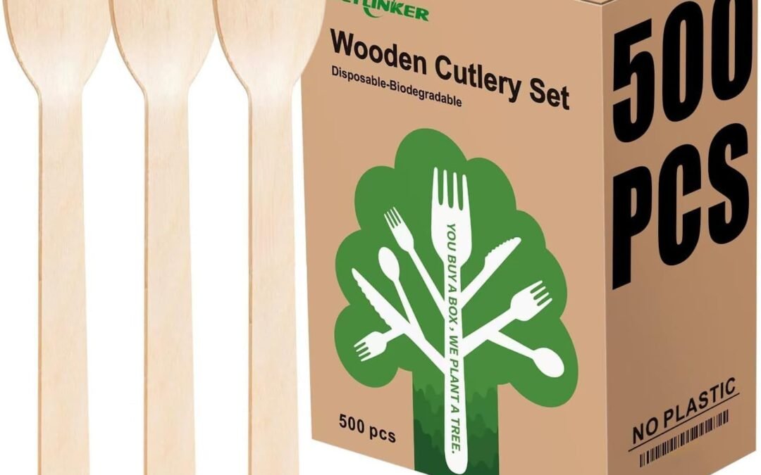 Wholesale 500 Wooden Spoons, Disposable Wooden Cutlery Set – Alternative to Plastic, Eco Friendly, Biodegradable, Compostable Cutlery Set – 500 Wooden Spoons Disposable Utensils Set Manufacturer