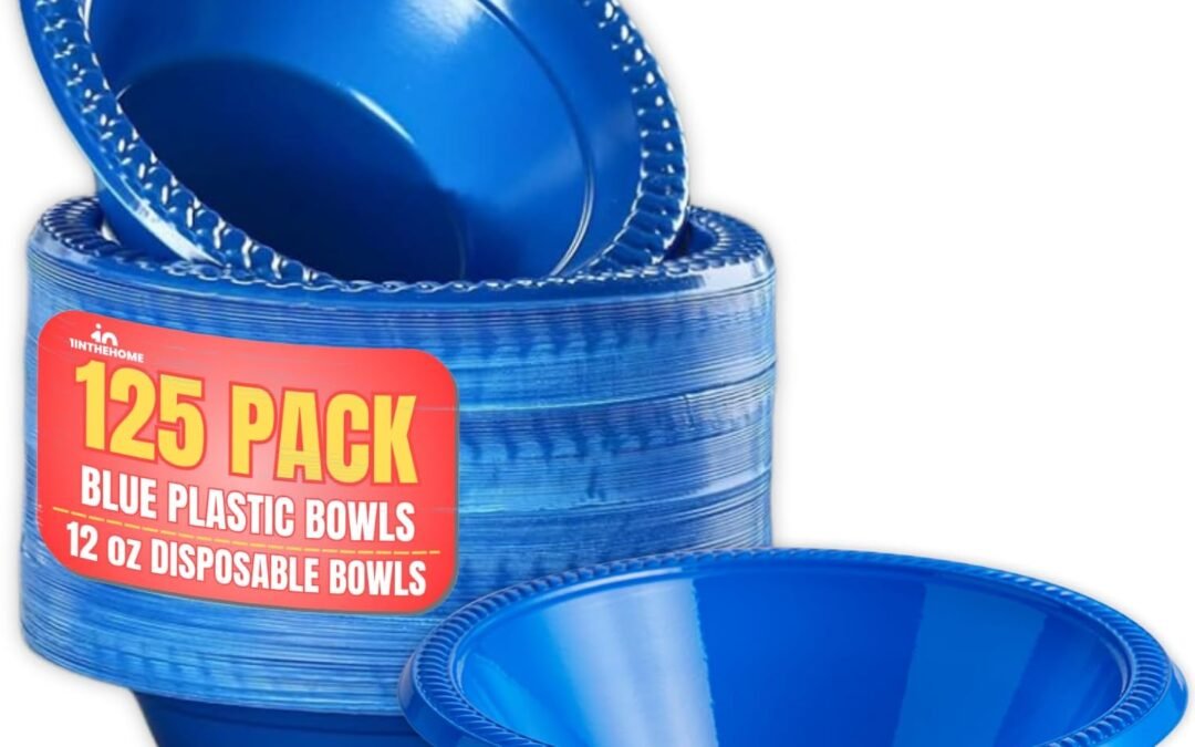 Wholesale Blue Plastic Bowls 12 Oz, Disposable Party Bowls – Blue Soup Bowls (125 Pack) Manufacturer