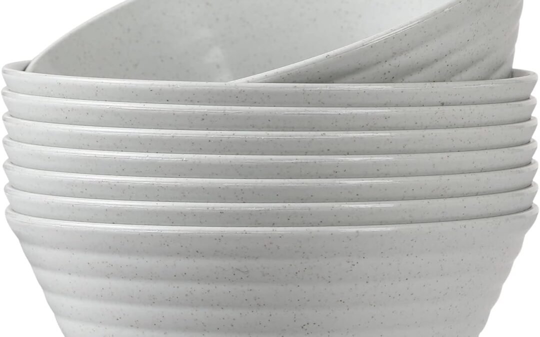 Wholesale Cereal Bowl, Set of 8 Soup Bowls 36 Ounces Unbreakable Wheat Straw Bowls Microwave Dishwasher Safe Reusable Bowls for Kitchen Cereal Salad Soup Rice Noodle Oatmeal Manufacturer
