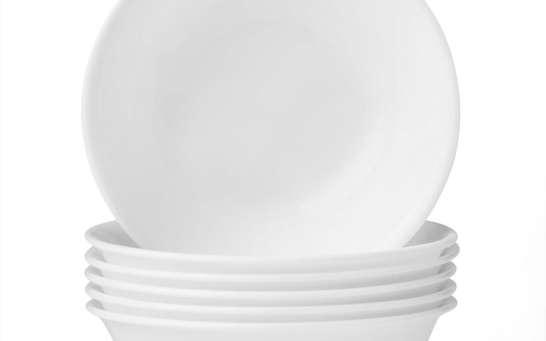 Wholesale Corelle Vitrelle 6-Piece Soup/Cereal Bowl Set, Triple Layer Glass and Chip Resistant, 18-Oz Lightweight Round Bowls, Winter Frost White Manufacturer