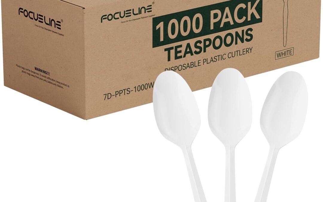 Wholesale FOCUSLINE 1000 Pack Plastic Teaspoons White, Disposable Spoons Bulk, Heat Resistant Disposable Spoons for Take out Restaurants, Family Gatherings, Outdoor Activities Manufacturer