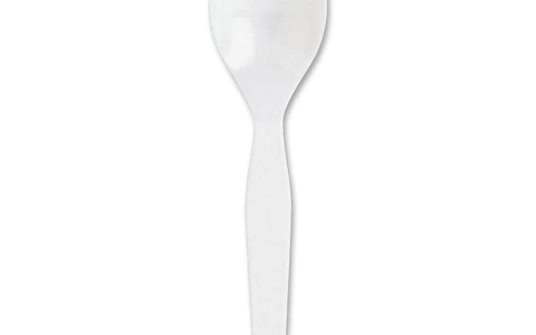 Wholesale Genuine Joe Heavy/Medium Weight Plastic Spoon, White, 100 Count Manufacturer