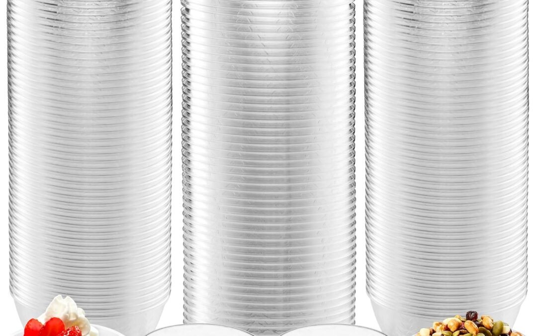 Wholesale JoyServe Clear Mini Plastic Bowls – (Bulk 100 Pack) 6 Oz Disposable Premium Hard Plastic Dessert Bowls for Serving, Weddings, Catering, Parties, Salsa, Home or Event Party Supplies Manufacturer