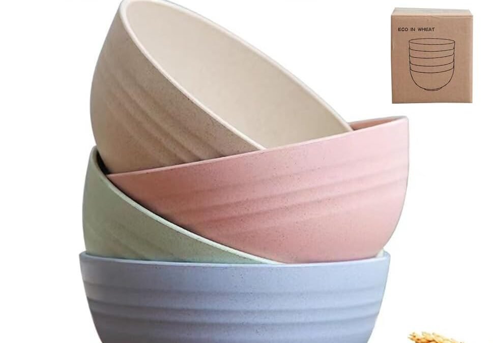 Wholesale K Y KANGYUN Unbreakable Cereal Bowls – 24 oz Reusable Wheat Straw Bowl- Perfect for Serving Soup, Oatmeal, Pasta, Salad Camping, Picnic Bowls- Dishwasher & Microwave Safe – BPA Free, Sets for 4 Manufacturer