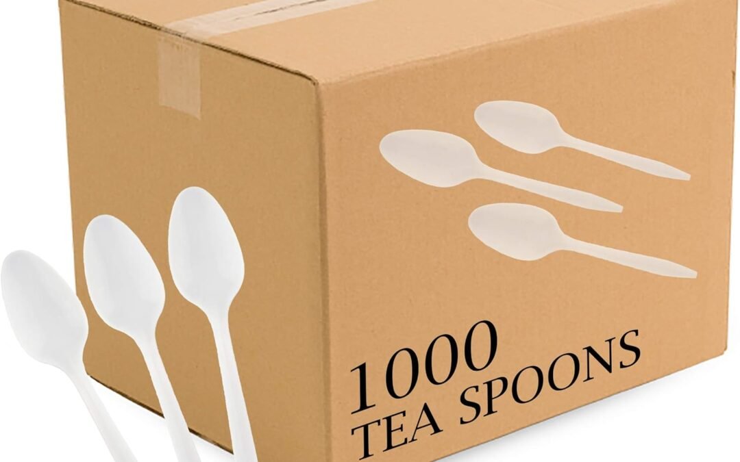 Wholesale Plasticpro Cutlery Plastic Teaspoons Medium Weight Disposable Silverware White (1000 Count) Manufacturer